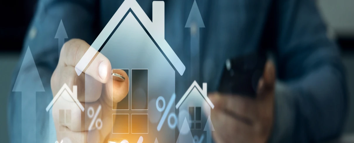 Real estate market trends concept